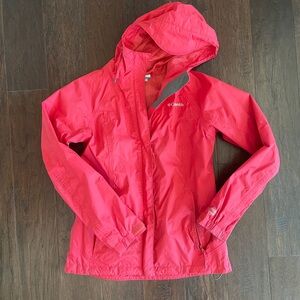 Red Columbia Rain Jacket